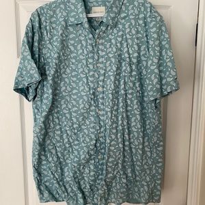 AE Men’s Paisley Print Button Up Short Sleeve